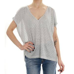 T-SHIRT LAMINATA ARGENTO